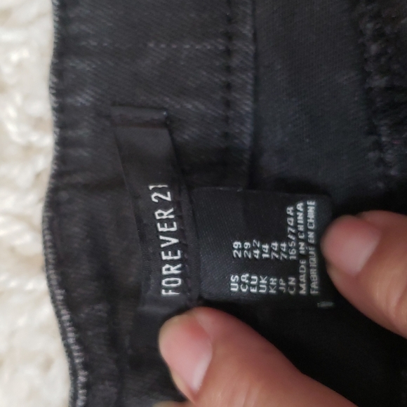 FOREVER 21 FLAG SHORTY SHORTS - Picture 6 of 8